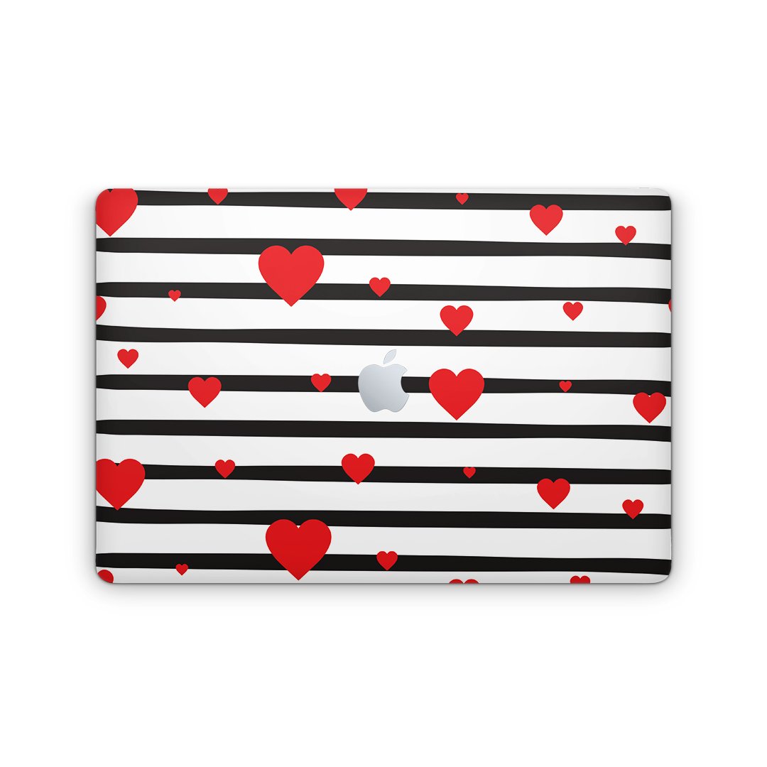 Valentine Stripes - Macbook Skin