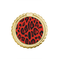 Thumbnail for Animal Red Leopard - Μεταλλικό Δαχτυλίδι Κινητού