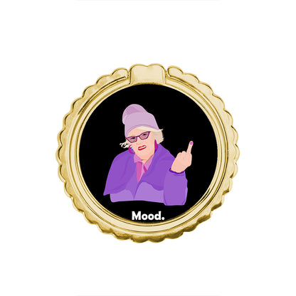 Grandma Mood Black - Μεταλλικό Δαχτυλίδι Κινητού