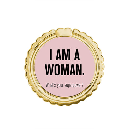 Superpower Woman - Μεταλλικό Δαχτυλίδι Κινητού