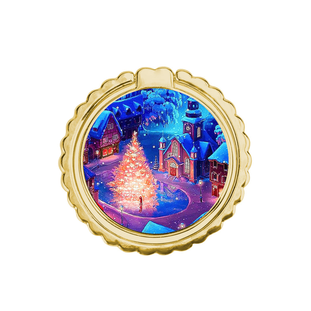 Xmas Village - Μεταλλικό Δαχτυλίδι Κινητού