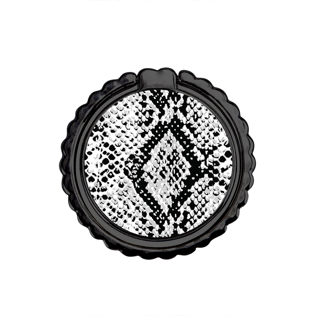 Animal White Snake - Μεταλλικό Δαχτυλίδι Κινητού