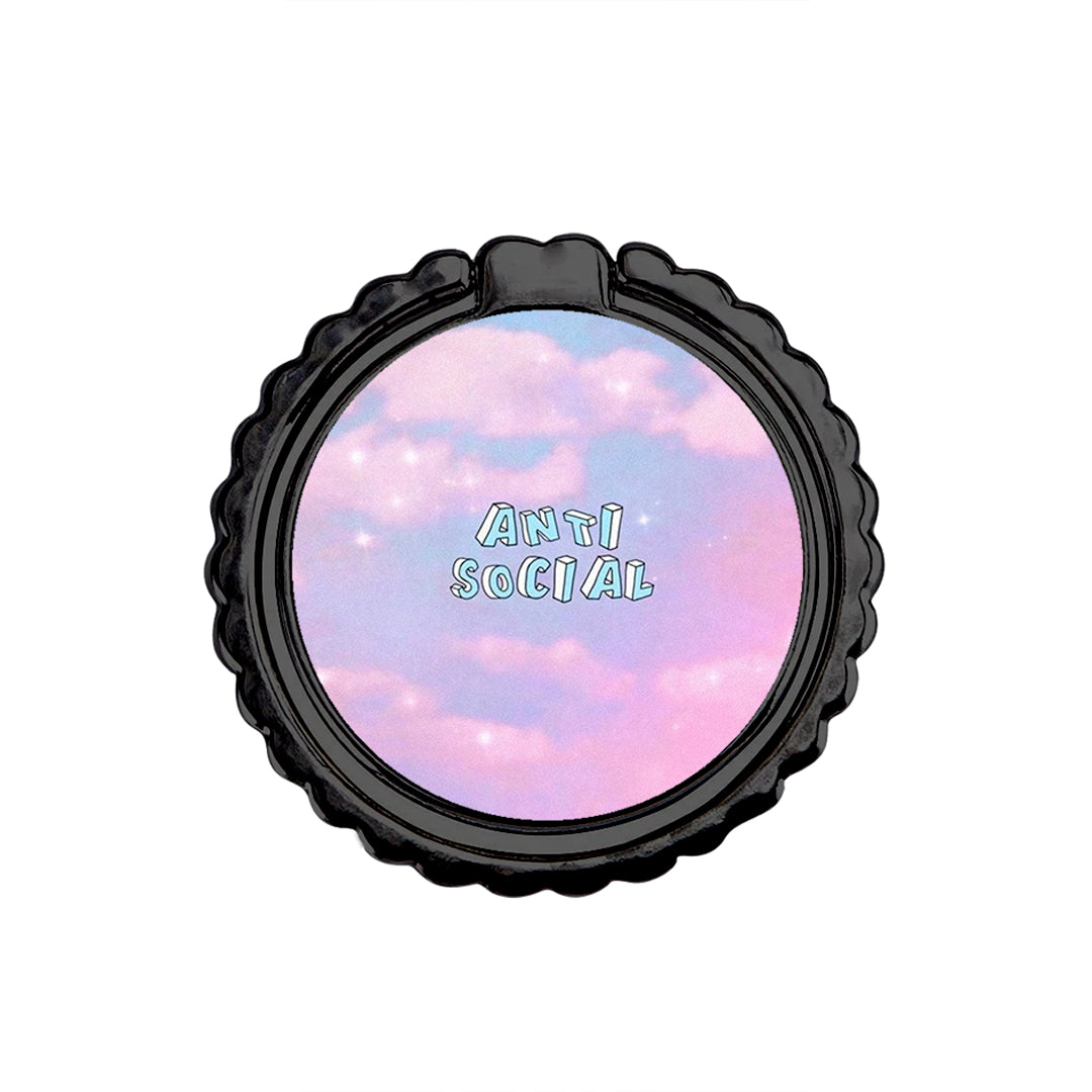 Anti Social - Μεταλλικό Δαχτυλίδι Κινητού