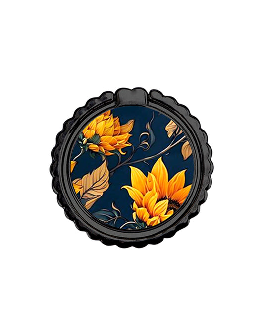 Autumn Sunflowers - Μεταλλικό Δαχτυλίδι Κινητού