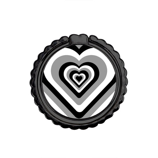 Black Hearts - Μεταλλικό Δαχτυλίδι Κινητού