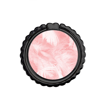Boho Pink Feather - Μεταλλικό Δαχτυλίδι Κινητού