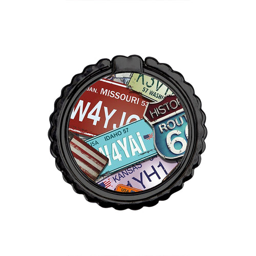 Car Plates - Μεταλλικό Δαχτυλίδι Κινητού