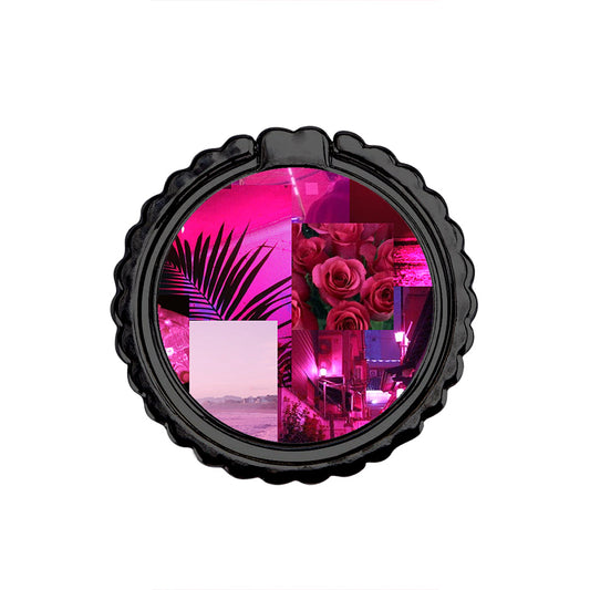 Collage Red Roses - Μεταλλικό Δαχτυλίδι Κινητού