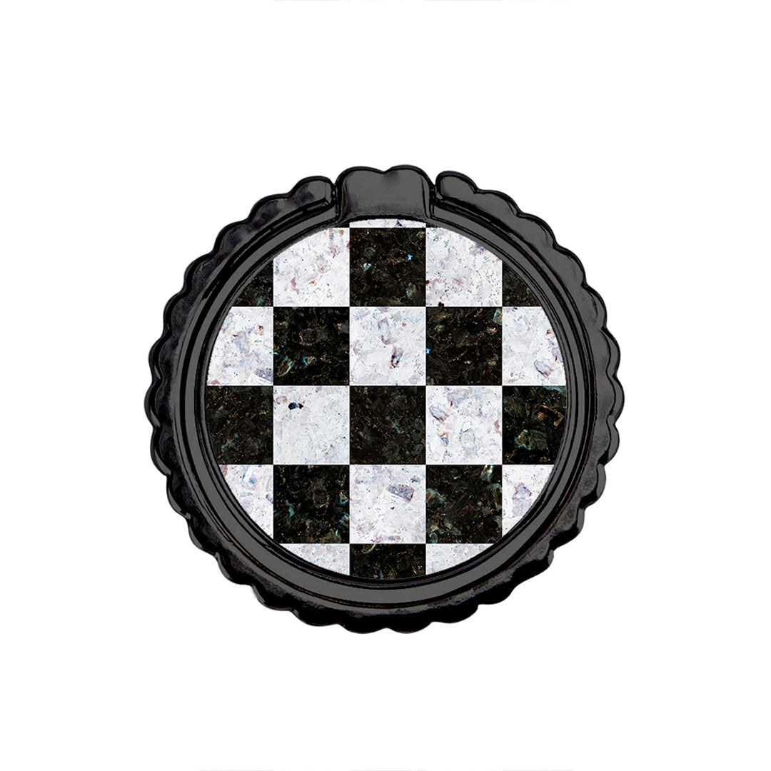 Marble Square Geometric - Μεταλλικό Δαχτυλίδι Κινητού