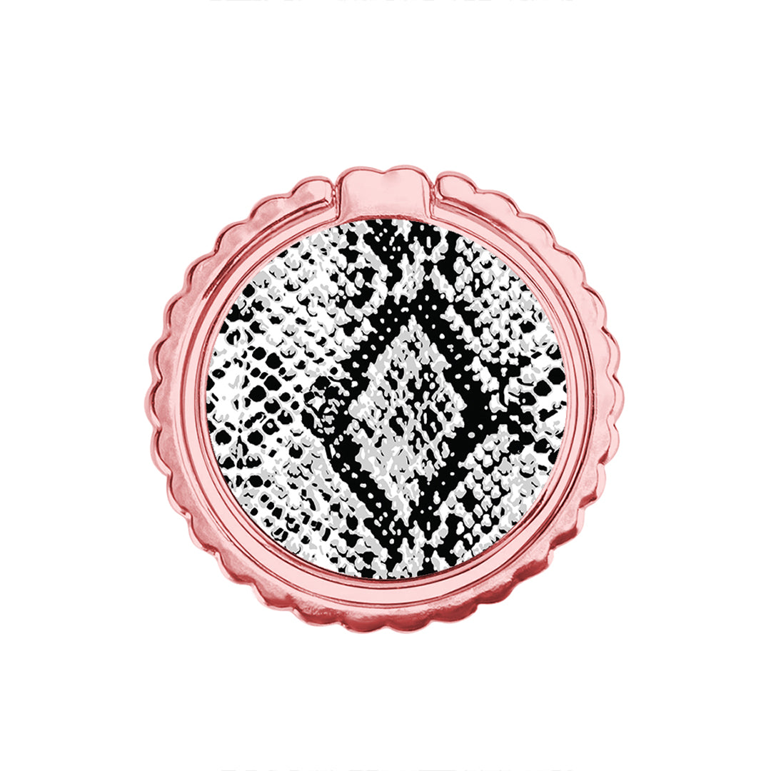 Animal White Snake - Μεταλλικό Δαχτυλίδι Κινητού