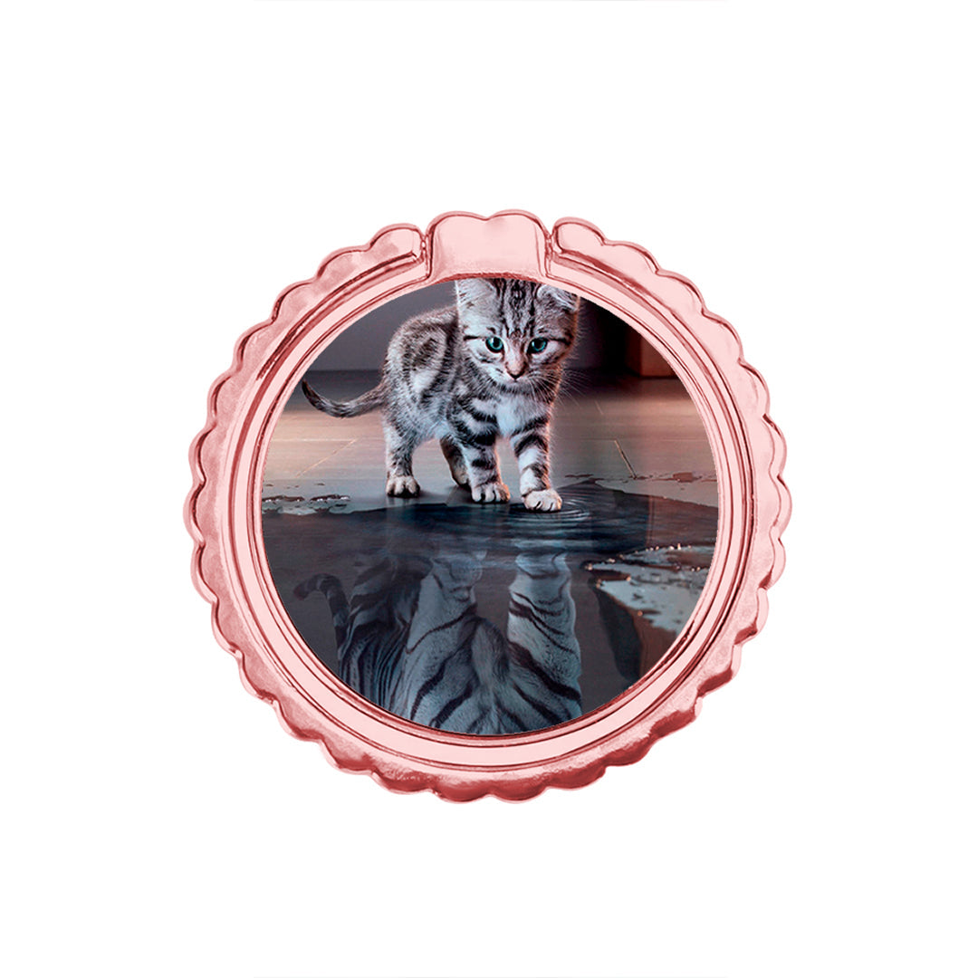 Cute Tiger - Μεταλλικό Δαχτυλίδι Κινητού