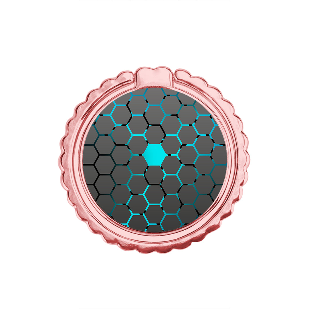 Geometric Hexagonal - Μεταλλικό Δαχτυλίδι Κινητού