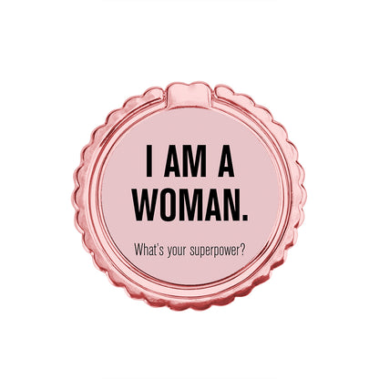 Superpower Woman - Μεταλλικό Δαχτυλίδι Κινητού