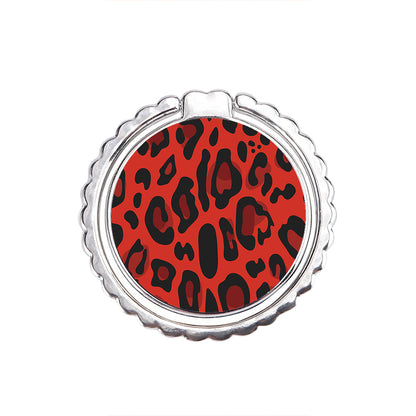 Animal Red Leopard - Μεταλλικό Δαχτυλίδι Κινητού