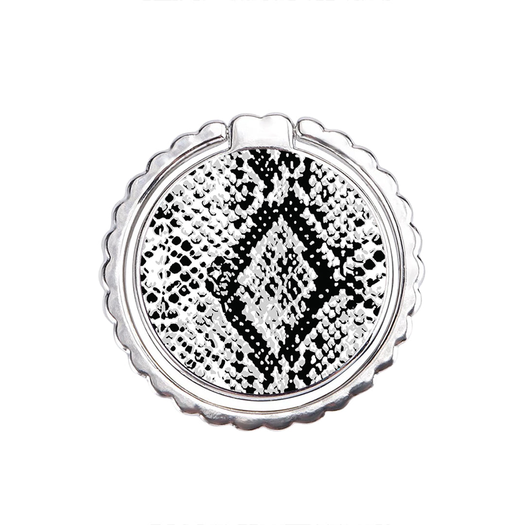 Animal White Snake - Μεταλλικό Δαχτυλίδι Κινητού