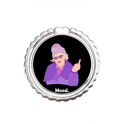 Grandma Mood Black - Μεταλλικό Δαχτυλίδι Κινητού