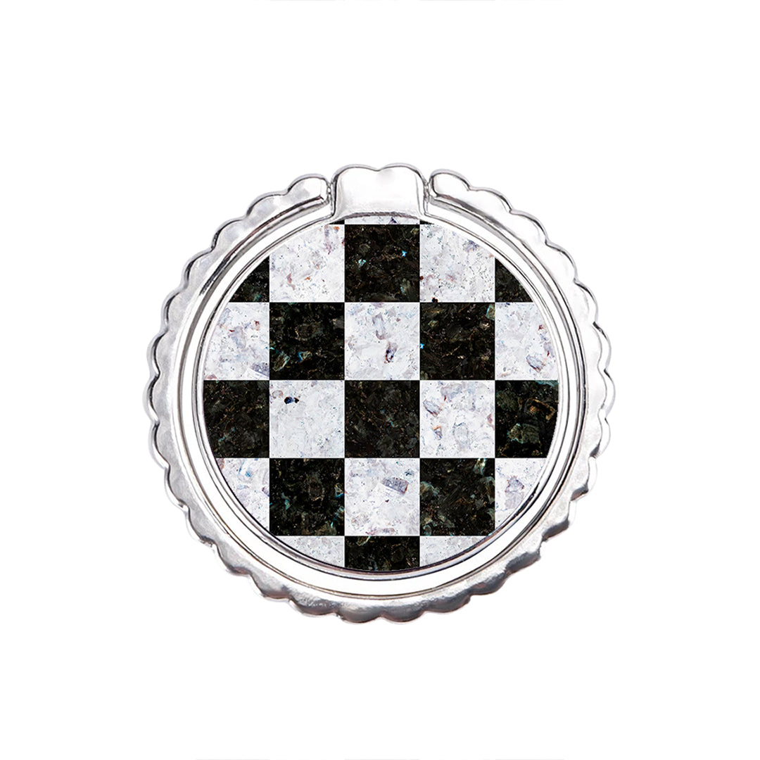 Marble Square Geometric - Μεταλλικό Δαχτυλίδι Κινητού