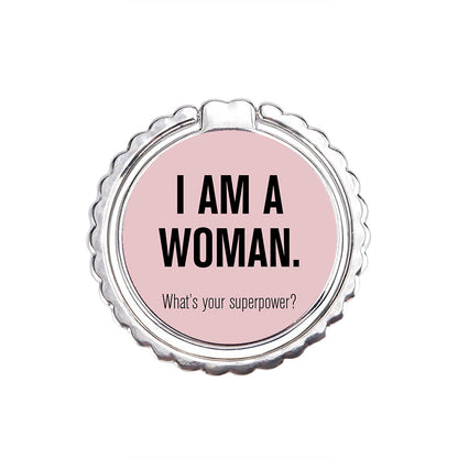 Superpower Woman - Μεταλλικό Δαχτυλίδι Κινητού