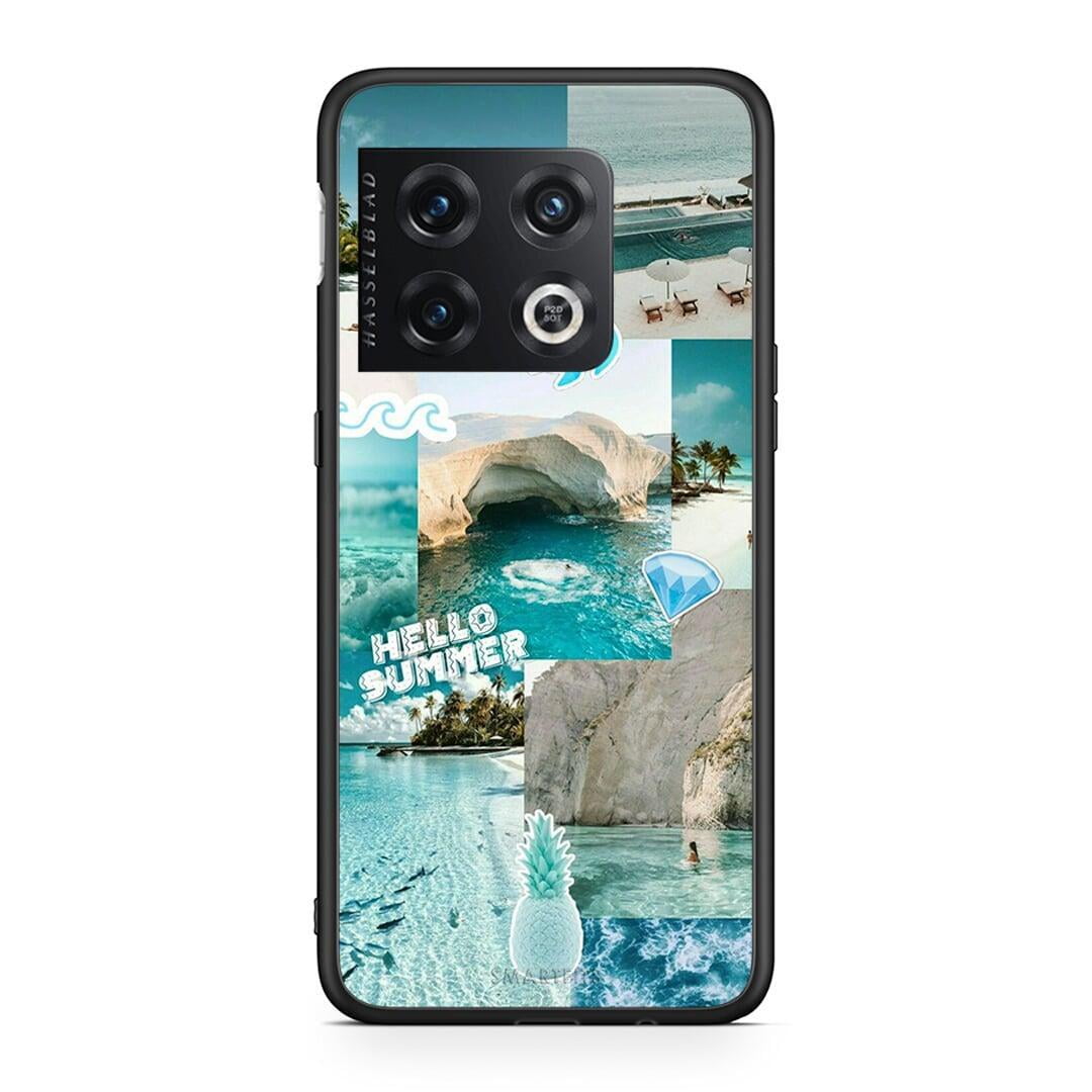 OnePlus 10 Pro Aesthetic Summer Θήκη από τη Smartfits με σχέδιο στο πίσω μέρος και μαύρο περίβλημα | Smartphone case with colorful back and black bezels by Smartfits
