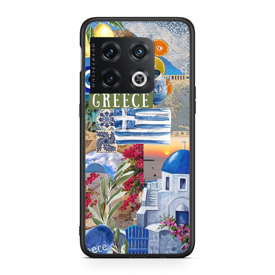 OnePlus 10 Pro All Greek Θήκη από τη Smartfits με σχέδιο στο πίσω μέρος και μαύρο περίβλημα | Smartphone case with colorful back and black bezels by Smartfits