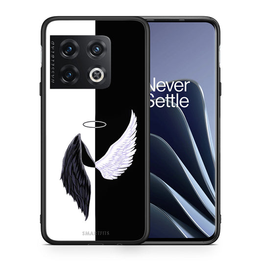 Θήκη OnePlus 10 Pro Angels Demons από τη Smartfits με σχέδιο στο πίσω μέρος και μαύρο περίβλημα | OnePlus 10 Pro Angels Demons case with colorful back and black bezels