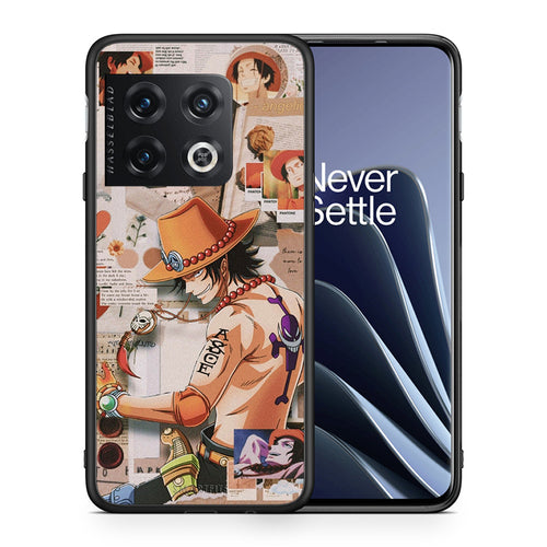 Θήκη OnePlus 10 Pro Anime Collage από τη Smartfits με σχέδιο στο πίσω μέρος και μαύρο περίβλημα | OnePlus 10 Pro Anime Collage case with colorful back and black bezels