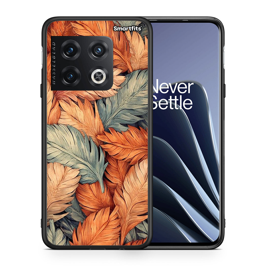 Θήκη OnePlus 10 Pro Autumn Leaves από τη Smartfits με σχέδιο στο πίσω μέρος και μαύρο περίβλημα | OnePlus 10 Pro Autumn Leaves case with colorful back and black bezels