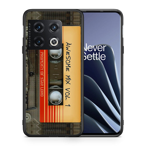 Θήκη OnePlus 10 Pro Awesome Mix από τη Smartfits με σχέδιο στο πίσω μέρος και μαύρο περίβλημα | OnePlus 10 Pro Awesome Mix case with colorful back and black bezels