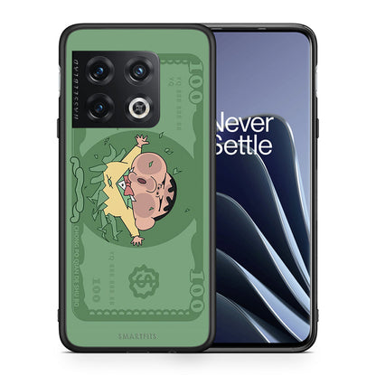 Θήκη Αγίου Βαλεντίνου OnePlus 10 Pro Big Money από τη Smartfits με σχέδιο στο πίσω μέρος και μαύρο περίβλημα | OnePlus 10 Pro Big Money case with colorful back and black bezels