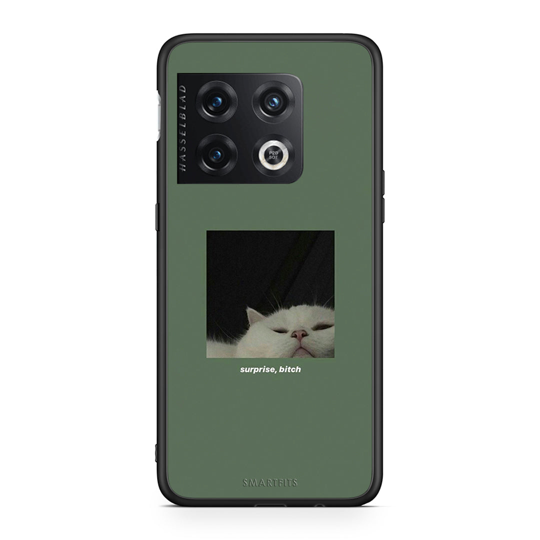 OnePlus 10 Pro Bitch Surprise θήκη από τη Smartfits με σχέδιο στο πίσω μέρος και μαύρο περίβλημα | Smartphone case with colorful back and black bezels by Smartfits