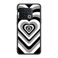 Thumbnail for OnePlus 10 Pro Black Hearts θήκη από τη Smartfits με σχέδιο στο πίσω μέρος και μαύρο περίβλημα | Smartphone case with colorful back and black bezels by Smartfits