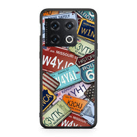 Thumbnail for OnePlus 10 Pro Car Plates θήκη από τη Smartfits με σχέδιο στο πίσω μέρος και μαύρο περίβλημα | Smartphone case with colorful back and black bezels by Smartfits