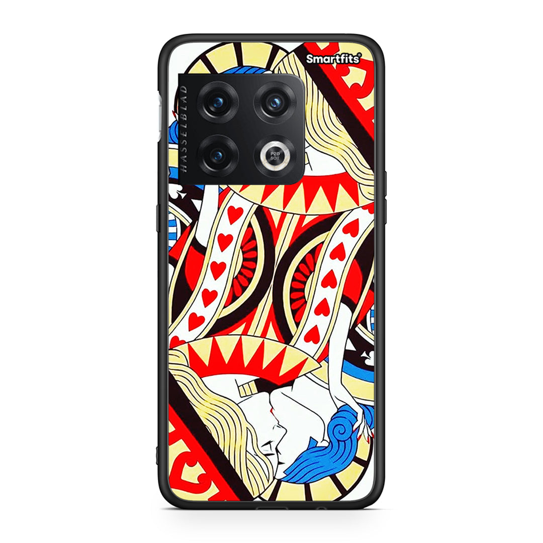 OnePlus 10 Pro Card Love θήκη από τη Smartfits με σχέδιο στο πίσω μέρος και μαύρο περίβλημα | Smartphone case with colorful back and black bezels by Smartfits