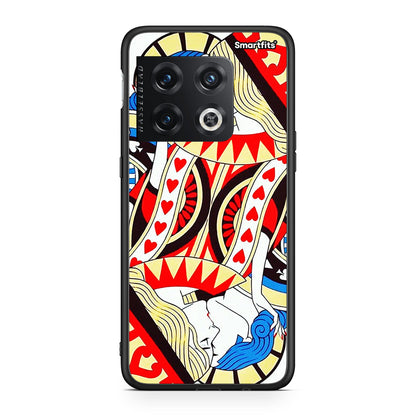 OnePlus 10 Pro Card Love θήκη από τη Smartfits με σχέδιο στο πίσω μέρος και μαύρο περίβλημα | Smartphone case with colorful back and black bezels by Smartfits