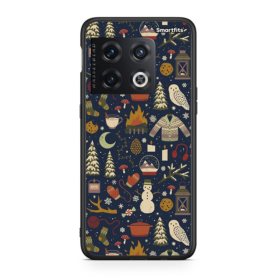 OnePlus 10 Pro Christmas Elements θήκη από τη Smartfits με σχέδιο στο πίσω μέρος και μαύρο περίβλημα | Smartphone case with colorful back and black bezels by Smartfits