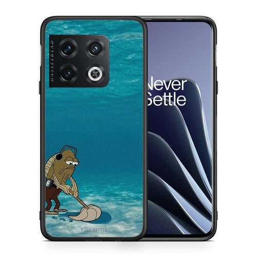 Θήκη OnePlus 10 Pro Clean The Ocean από τη Smartfits με σχέδιο στο πίσω μέρος και μαύρο περίβλημα | OnePlus 10 Pro Clean The Ocean case with colorful back and black bezels