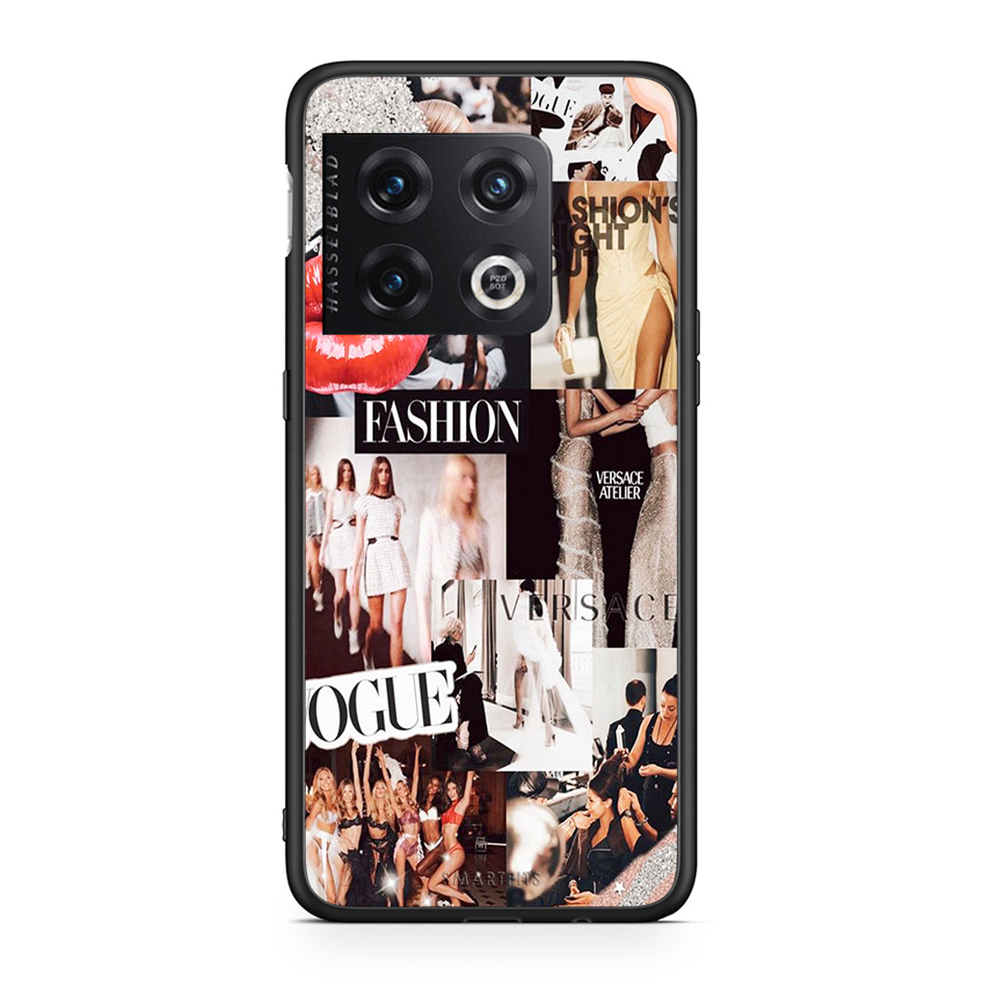 OnePlus 10 Pro Collage Fashion Θήκη Αγίου Βαλεντίνου από τη Smartfits με σχέδιο στο πίσω μέρος και μαύρο περίβλημα | Smartphone case with colorful back and black bezels by Smartfits