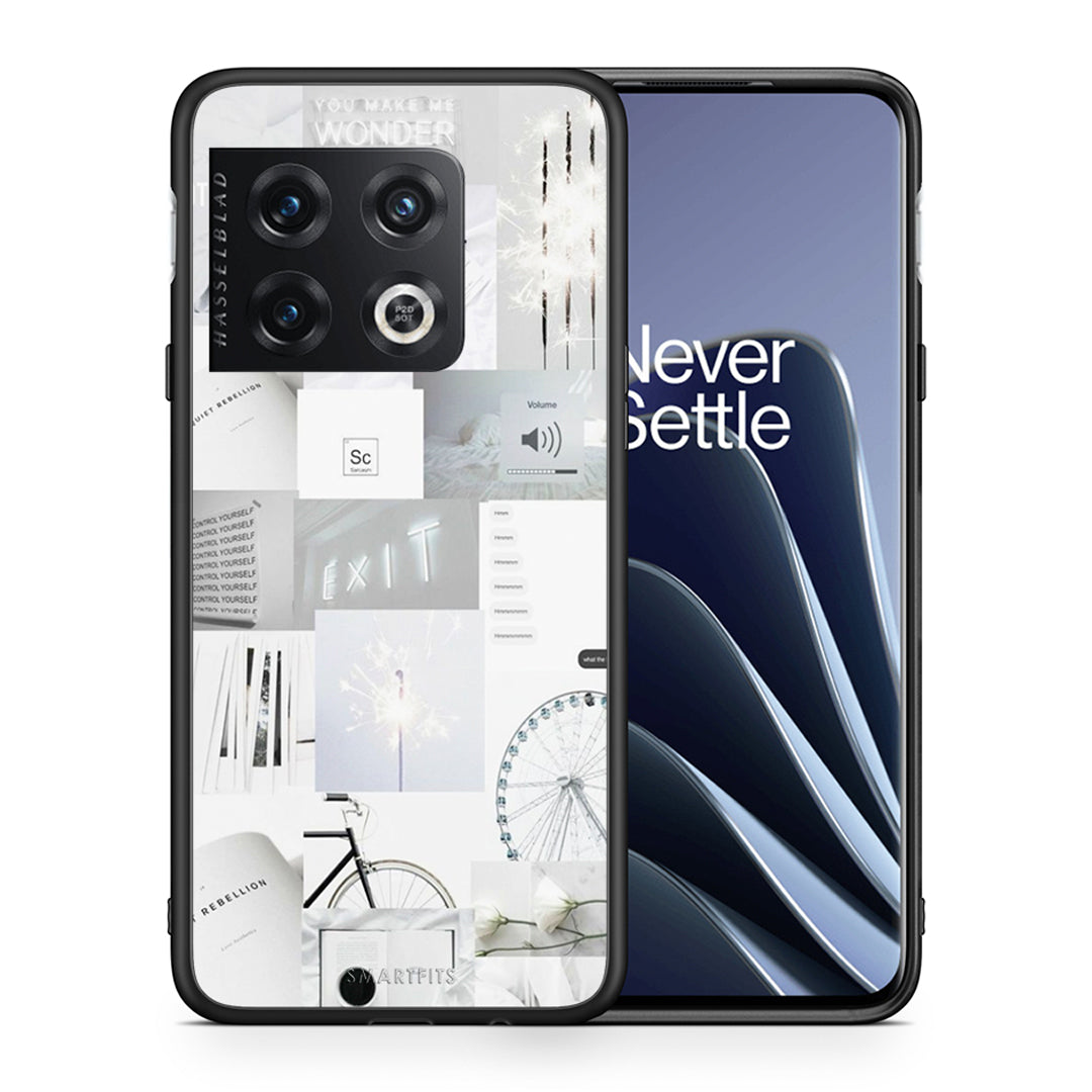 Θήκη Αγίου Βαλεντίνου OnePlus 10 Pro Collage Make Me Wonder από τη Smartfits με σχέδιο στο πίσω μέρος και μαύρο περίβλημα | OnePlus 10 Pro Collage Make Me Wonder case with colorful back and black bezels