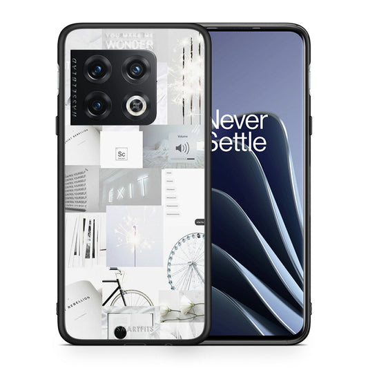 Θήκη Αγίου Βαλεντίνου OnePlus 10 Pro Collage Make Me Wonder από τη Smartfits με σχέδιο στο πίσω μέρος και μαύρο περίβλημα | OnePlus 10 Pro Collage Make Me Wonder case with colorful back and black bezels