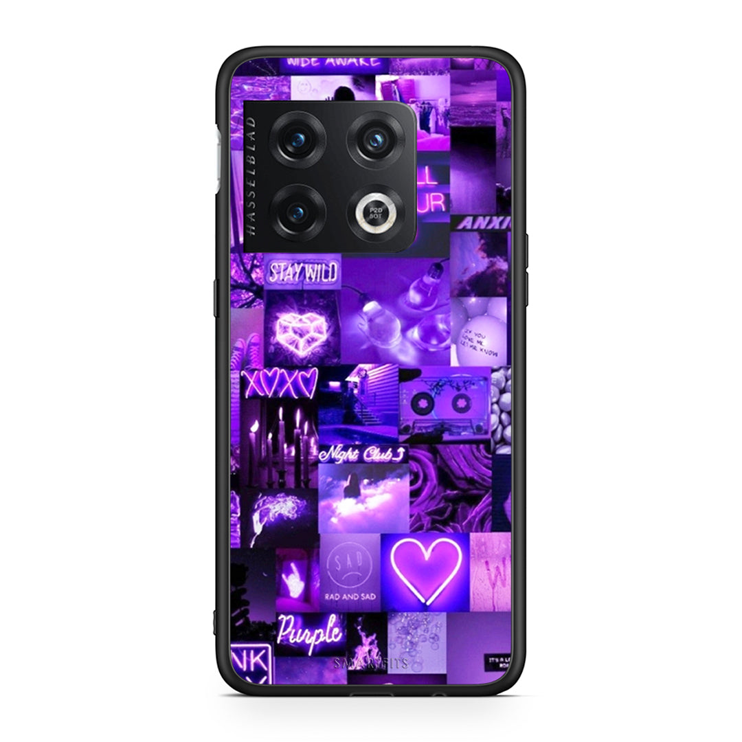 OnePlus 10 Pro Collage Stay Wild Θήκη Αγίου Βαλεντίνου από τη Smartfits με σχέδιο στο πίσω μέρος και μαύρο περίβλημα | Smartphone case with colorful back and black bezels by Smartfits