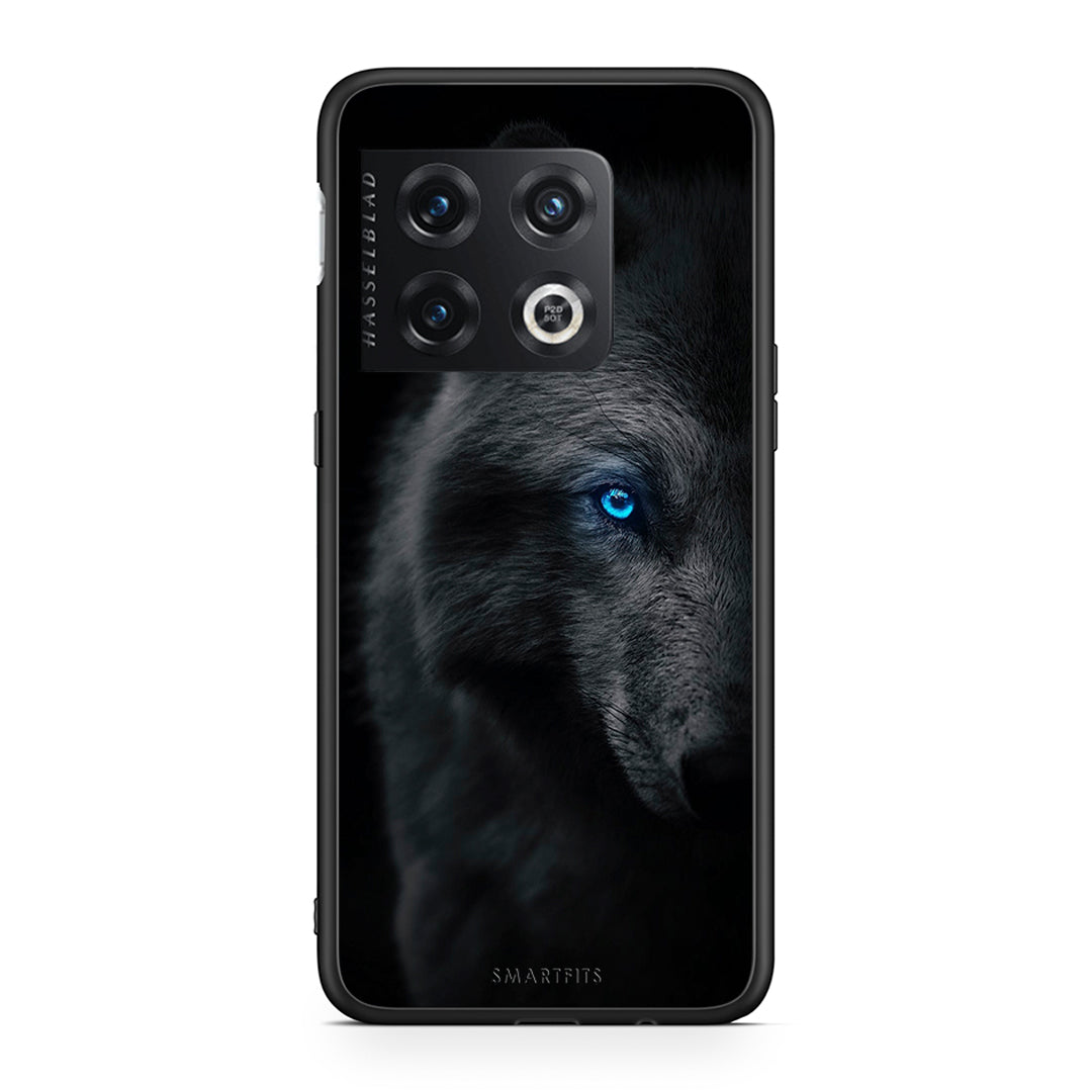 OnePlus 10 Pro Dark Wolf θήκη από τη Smartfits με σχέδιο στο πίσω μέρος και μαύρο περίβλημα | Smartphone case with colorful back and black bezels by Smartfits