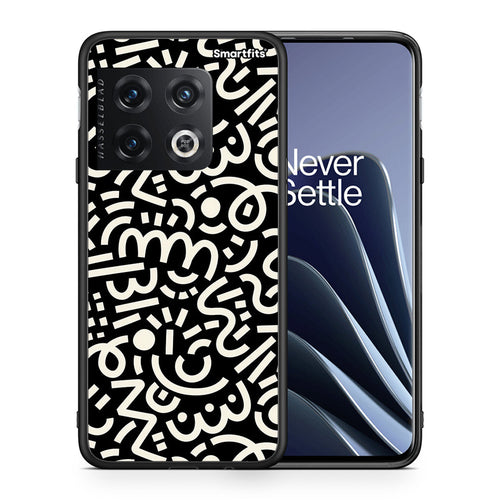 Θήκη OnePlus 10 Pro Doodle Art από τη Smartfits με σχέδιο στο πίσω μέρος και μαύρο περίβλημα | OnePlus 10 Pro Doodle Art case with colorful back and black bezels