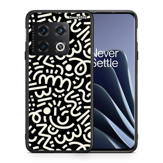 Θήκη OnePlus 10 Pro Doodle Art από τη Smartfits με σχέδιο στο πίσω μέρος και μαύρο περίβλημα | OnePlus 10 Pro Doodle Art case with colorful back and black bezels