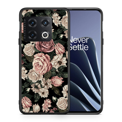 Θήκη OnePlus 10 Pro Wild Roses Flower από τη Smartfits με σχέδιο στο πίσω μέρος και μαύρο περίβλημα | OnePlus 10 Pro Wild Roses Flower case with colorful back and black bezels