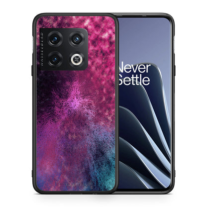 Θήκη OnePlus 10 Pro Aurora Galaxy από τη Smartfits με σχέδιο στο πίσω μέρος και μαύρο περίβλημα | OnePlus 10 Pro Aurora Galaxy case with colorful back and black bezels