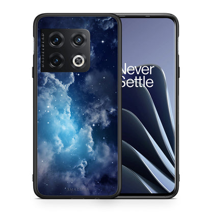 Θήκη OnePlus 10 Pro Blue Sky Galaxy από τη Smartfits με σχέδιο στο πίσω μέρος και μαύρο περίβλημα | OnePlus 10 Pro Blue Sky Galaxy case with colorful back and black bezels