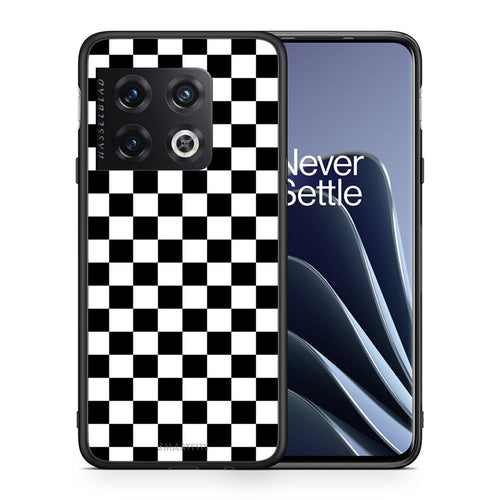 Θήκη OnePlus 10 Pro Squares Geometric από τη Smartfits με σχέδιο στο πίσω μέρος και μαύρο περίβλημα | OnePlus 10 Pro Squares Geometric case with colorful back and black bezels