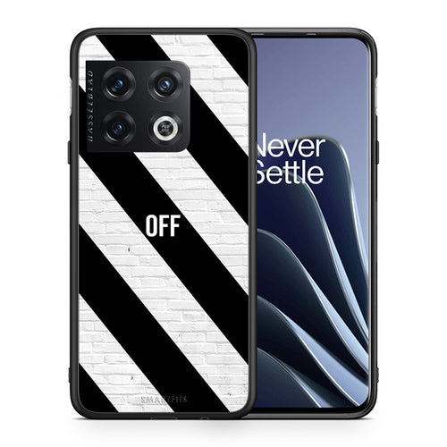 Θήκη OnePlus 10 Pro Get Off από τη Smartfits με σχέδιο στο πίσω μέρος και μαύρο περίβλημα | OnePlus 10 Pro Get Off case with colorful back and black bezels