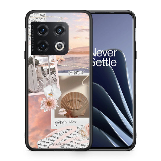 Θήκη Αγίου Βαλεντίνου OnePlus 10 Pro Golden Hour από τη Smartfits με σχέδιο στο πίσω μέρος και μαύρο περίβλημα | OnePlus 10 Pro Golden Hour case with colorful back and black bezels