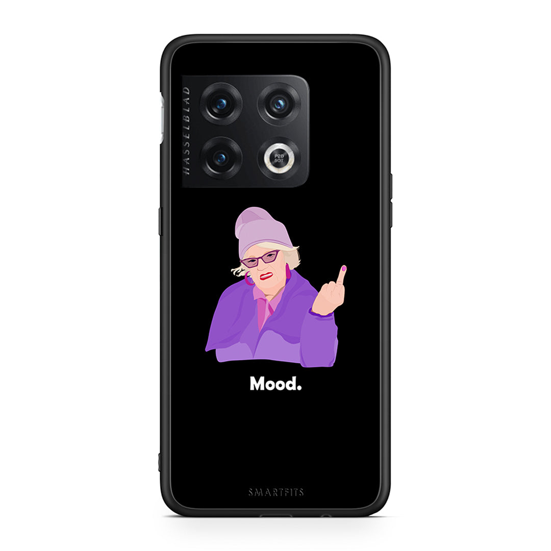 OnePlus 10 Pro Grandma Mood Black θήκη από τη Smartfits με σχέδιο στο πίσω μέρος και μαύρο περίβλημα | Smartphone case with colorful back and black bezels by Smartfits